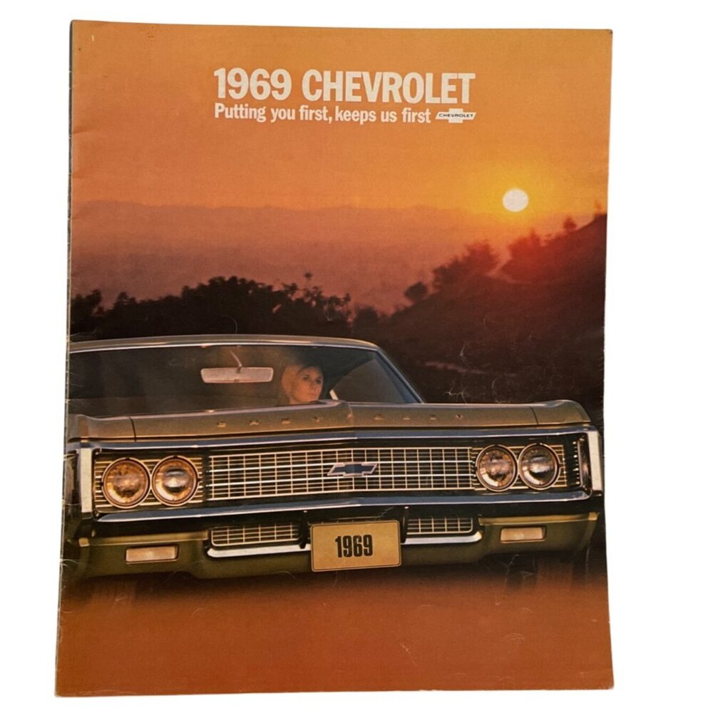 1969 Chevrolet Caprice Impala Bel Air Biscayne Sales Brochure 28 Pages Original